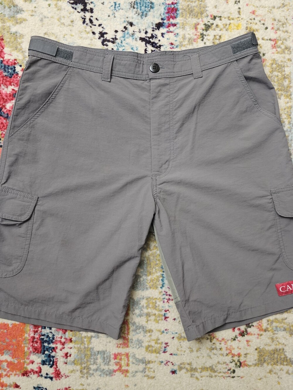 Camet Sailing Shorts Mens Medium Adjustable Waist Nylon USA Made Reinforced Seat